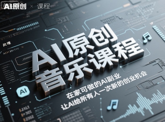 AI原创音乐课程，在家可做的Ai副业，让Ai给所有人一次新的创业机会-副业吧