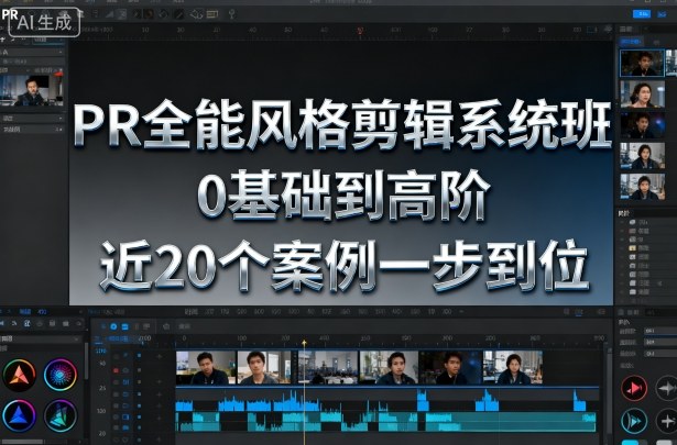 PR全能风格剪辑系统班,0基础到高阶,近20个案例一步到位-副业吧
