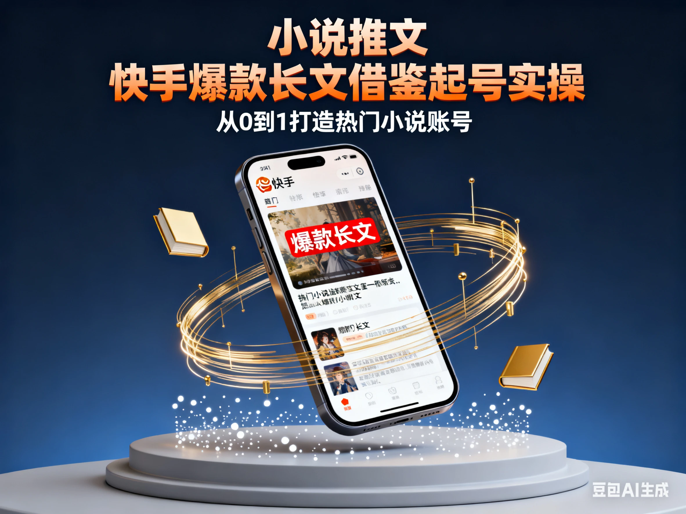 小说推文 快手爆款长文借鉴起号实操-副业吧