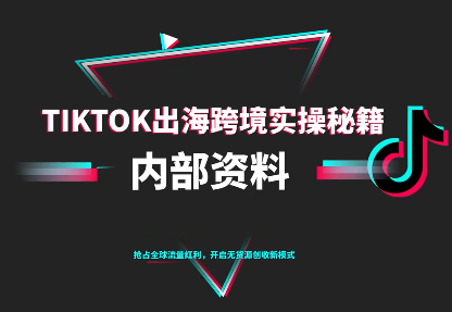 TikTok跨境电商0-1搭建运营(更新10月)-副业吧
