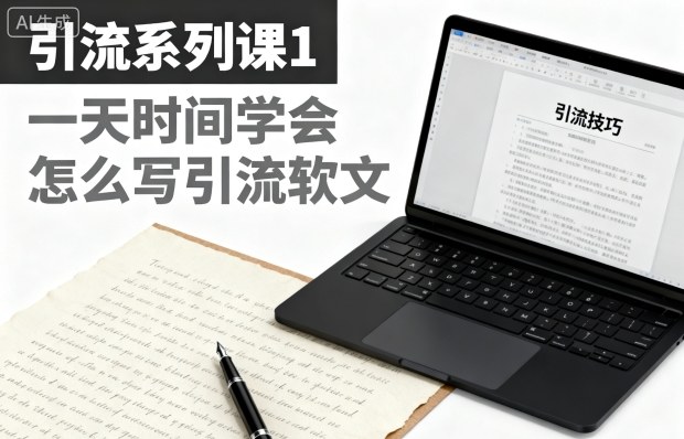 引流系列课1,一天时间学会怎么写引流软文-副业吧