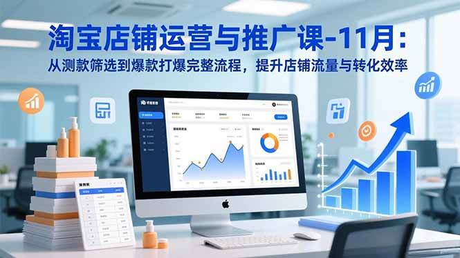 (16714期)淘宝店铺运营与推广课-11月:从测款筛选到爆款打爆完整流程,提升店铺流量与转化效率-副业吧