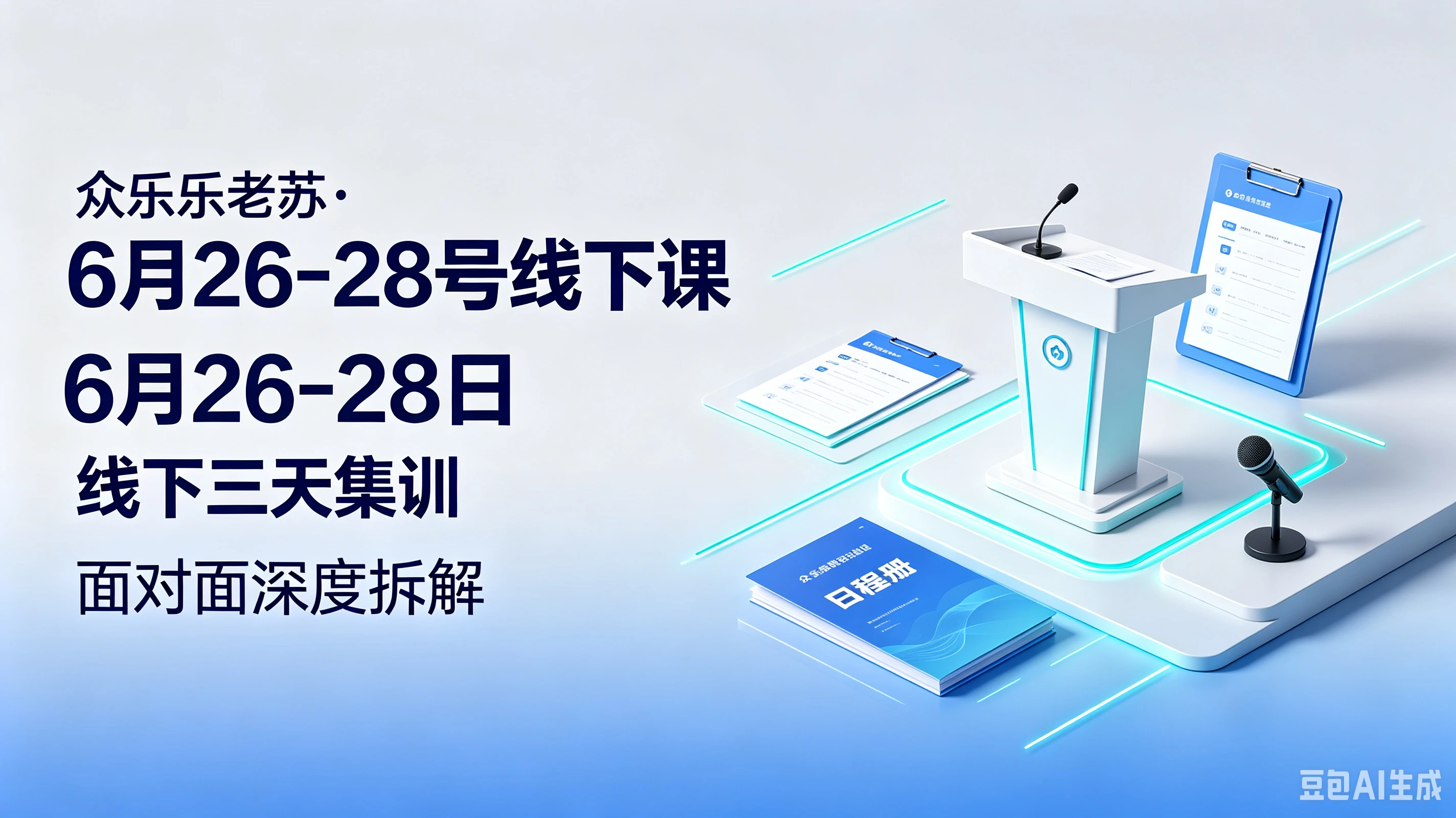 【精】众乐乐老苏。6月26-28号线下课6月26-28日线下三天集训,面对面深度拆解-副业吧