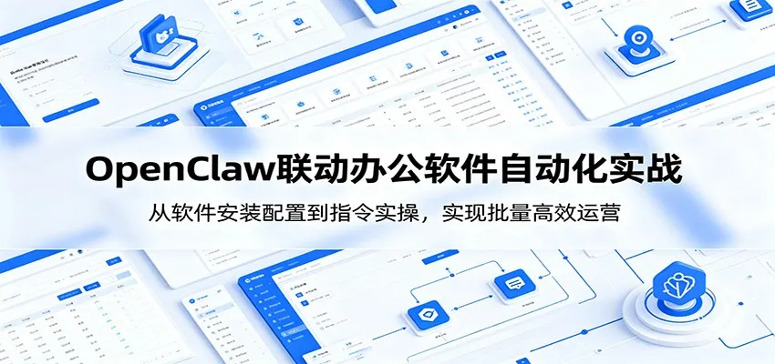 OpenClaw自动化实操课:从软件安装配置到指令实操,实现批量高效运营-副业吧