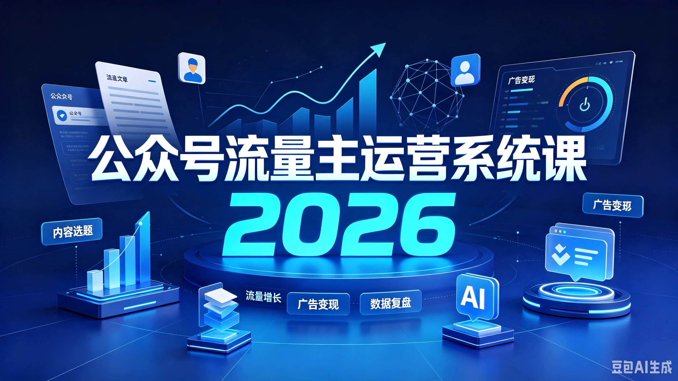 公众号流量主运营系统课，批量做号隔离方法、高爆率选题方法，全都教会你（更新2026年7月）-副业吧