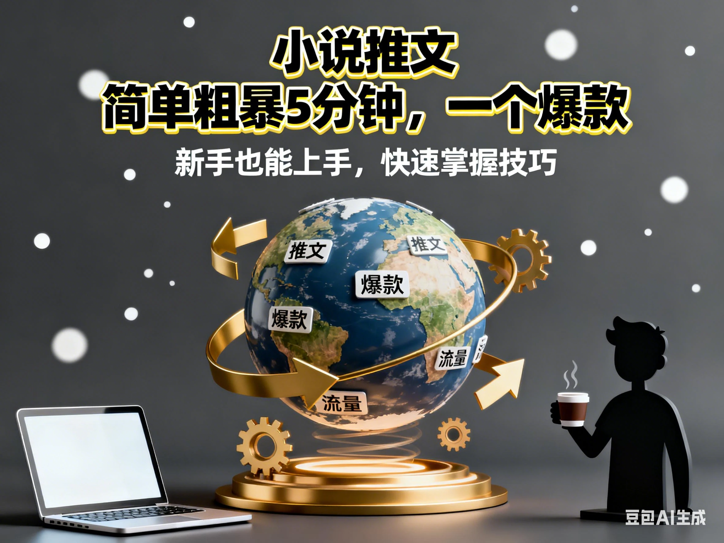 小说推文 简单粗爆5分种,一个爆款-副业吧