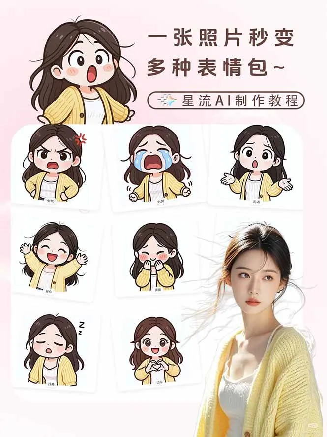 （17482期）一张照片秒变N种专属表情包，三步搞定可爱搞怪治愈风，从此斗图聊天不再到处存别人图-副业吧