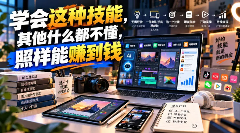 某公众号付费文章:学会这种技能,其他什么都不懂,照样能賺到钱-副业吧