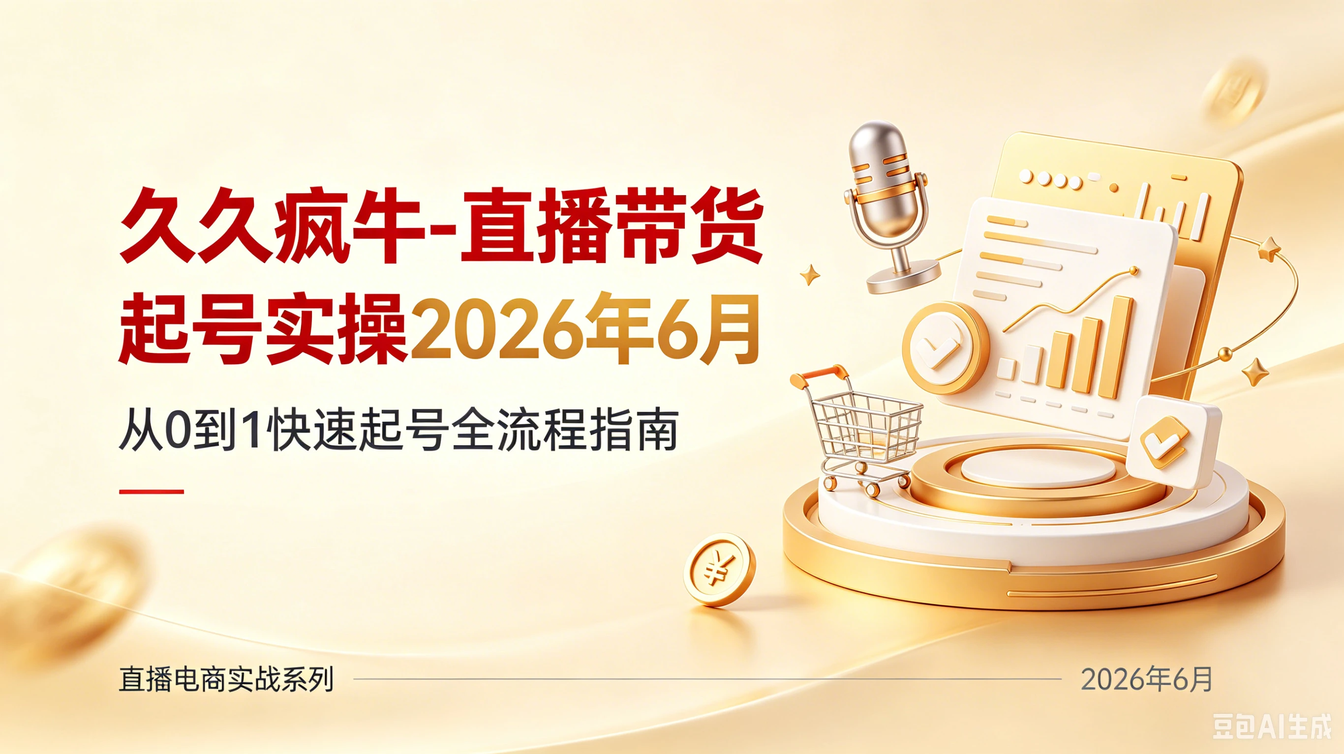 【精】久久疯牛-直播带货起号实操2026年6月-副业吧