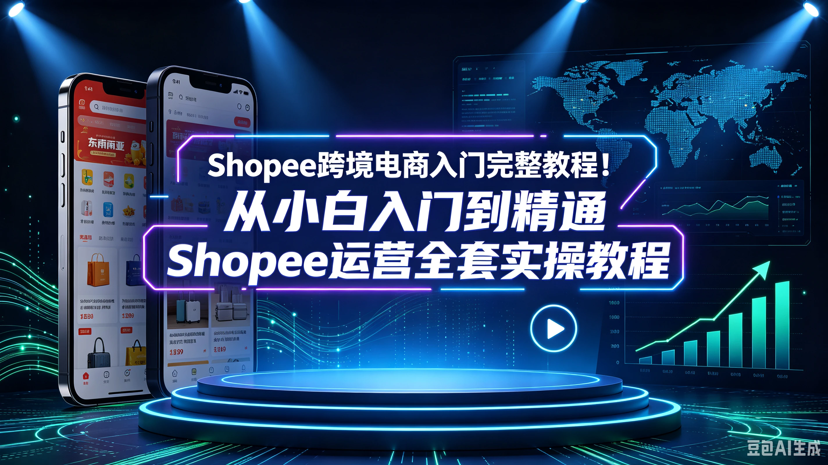 【精】Shopee跨境电商入门完整教程!从小白入门到精通Shopee运营全套实操教程-副业吧
