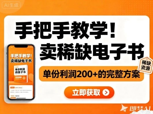 手把手教学!在小红书卖稀缺电子书,单份利润2张+的完整方案-副业吧