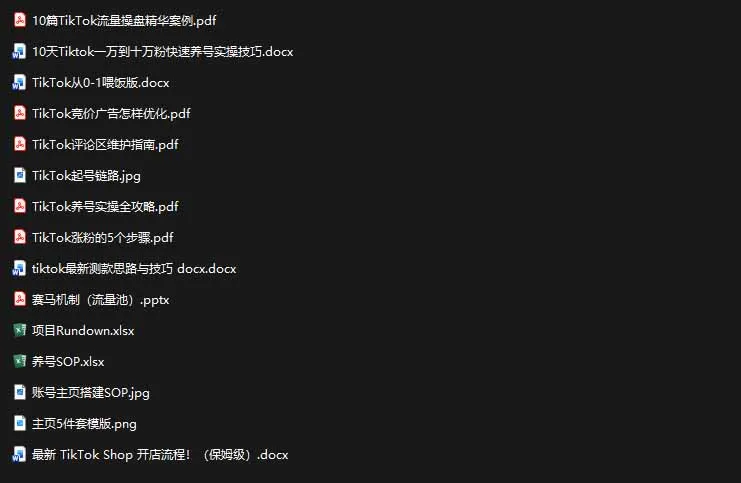 2026TikTok海外掘金实战课——养号SOP+爆款公式+选品测款+广告投流+Shop开店，跑通海外运营全链路-副业吧
