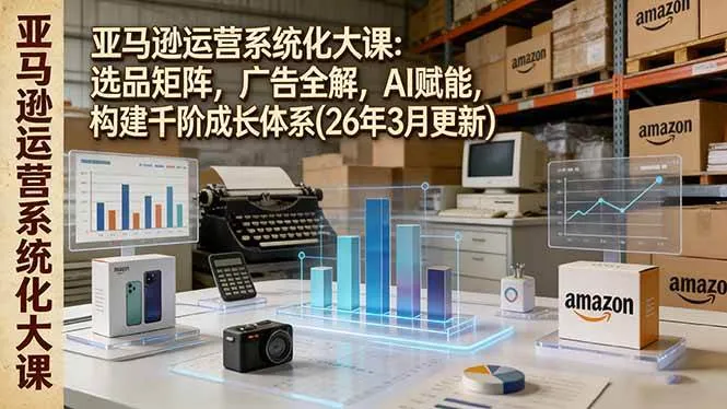 （17622期）亚马逊运营系统化大课：选品矩阵，广告全解，AI赋能，构建千阶成长体系(26年3月更新)-副业吧