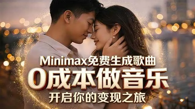 （18401期）Minimax免费生成歌曲实测！0成本做音乐，说唱流行Lofi一键生成-副业吧