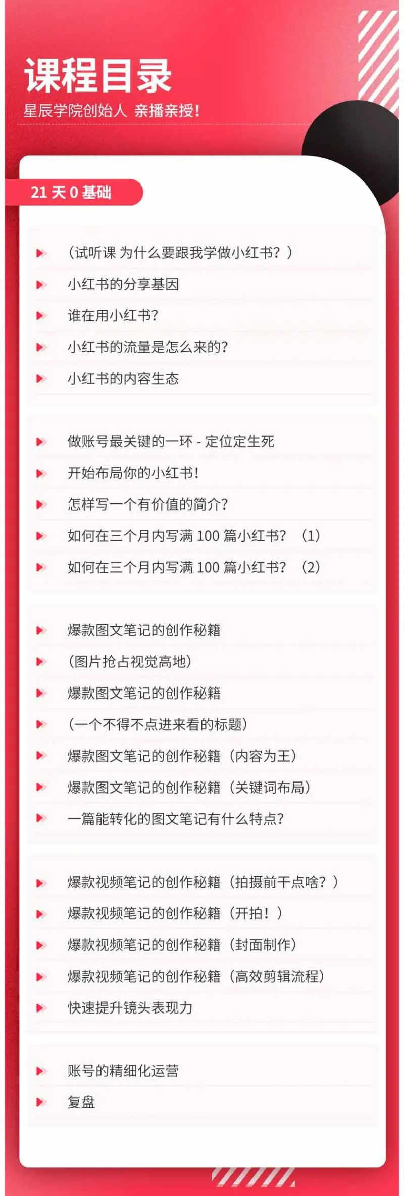 小红书21天图文视频爆款创作课：掌握选题、图片、标题、内容、关键词与脚本剪辑，建立持续创作体系-副业吧