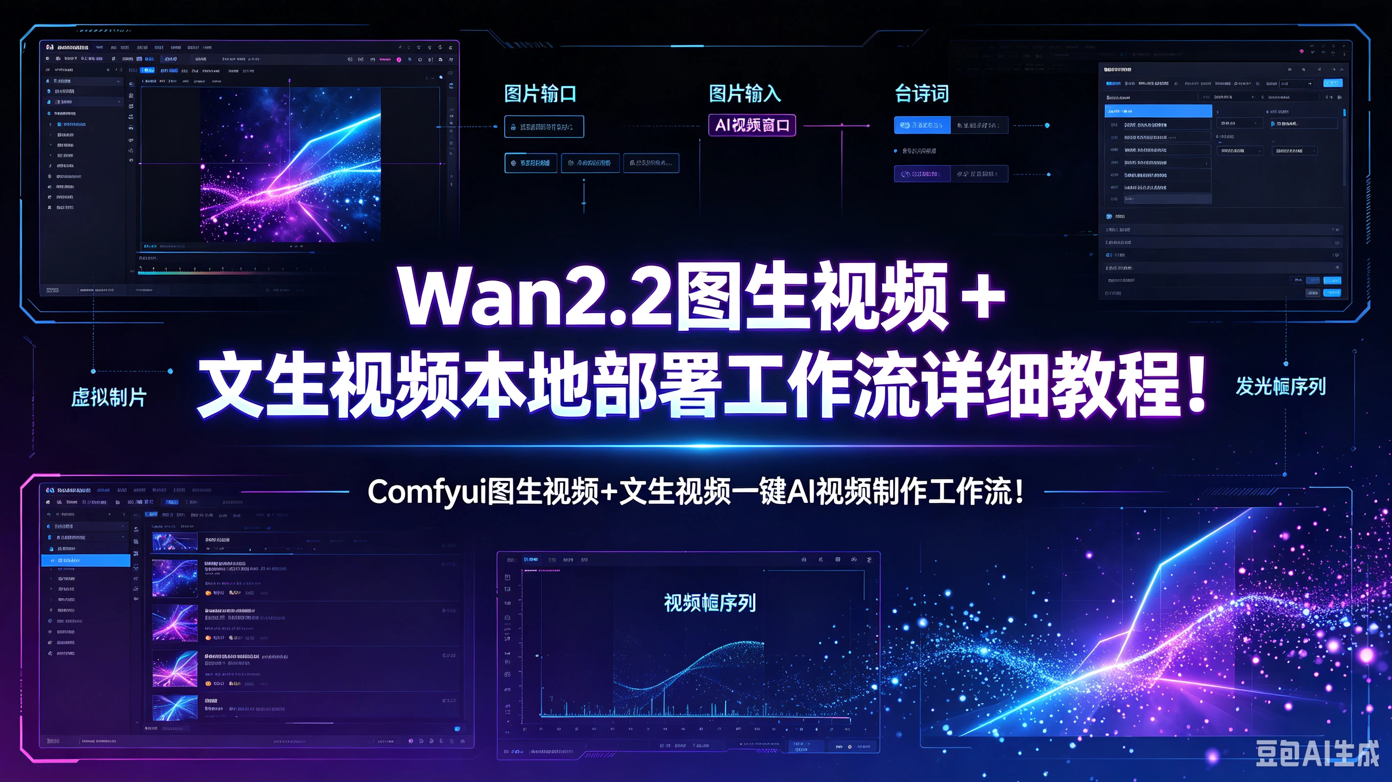 【精】Wan2.2图生视频 + 文生视频本地部署工作流详细教程!Comfyui图生视频+文生视频一键AI视频制作工作流!-副业吧