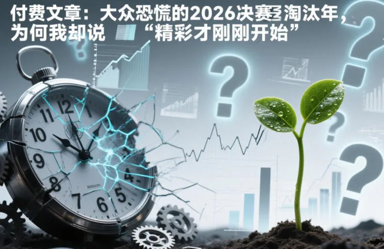 付费文章:大众恐慌的2026决赛淘汰年,为何我却说“精彩才刚刚开始”?-副业吧