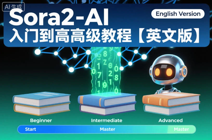 【精】Sora2-AI入门到高级教程【英文版】-副业吧