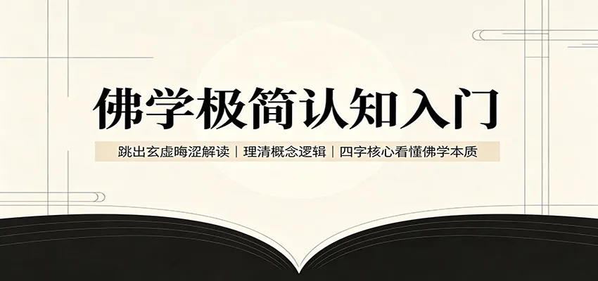 佛学极简认知入门:跳出玄虚晦涩解读,理清概念逻辑,四字核心看懂佛学本质-副业吧