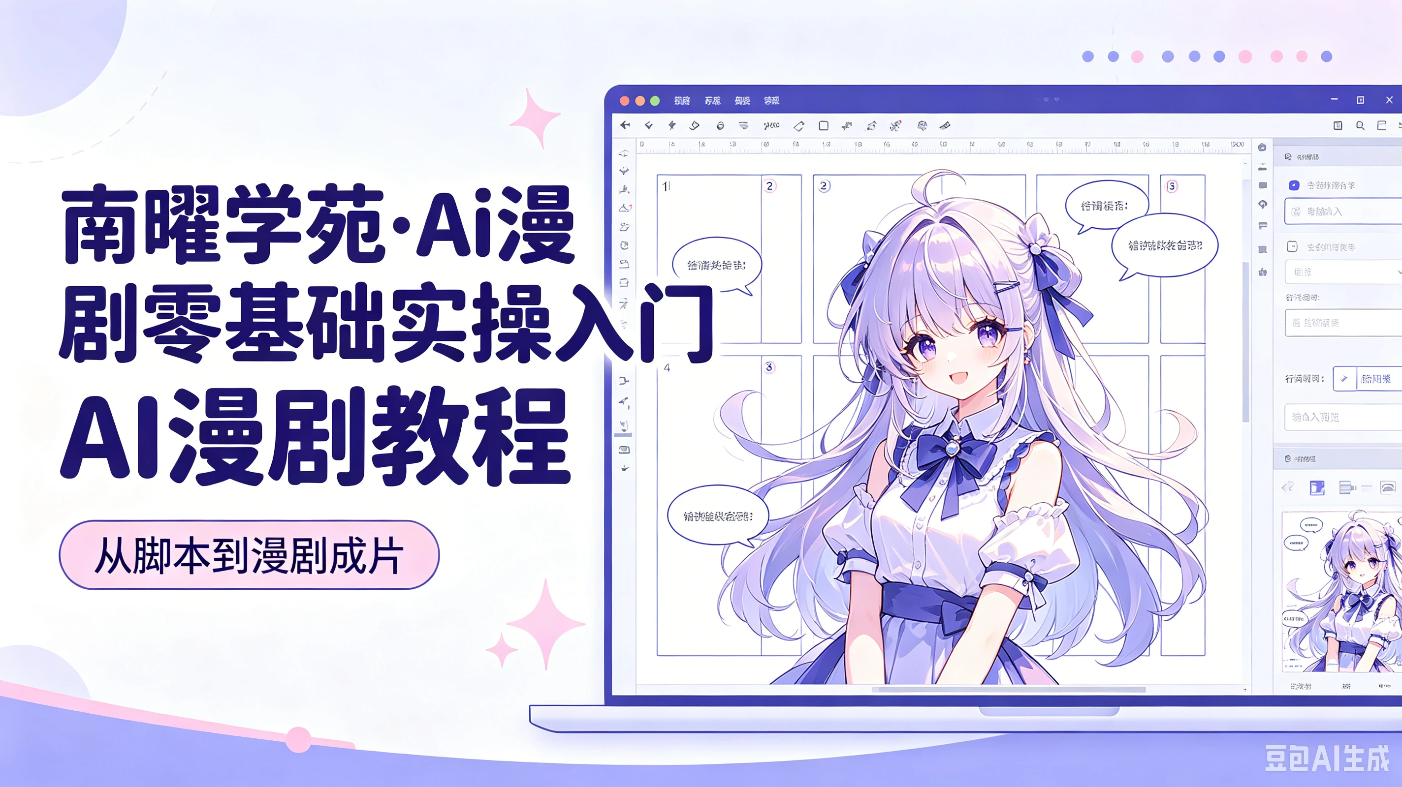 【精】南曜学苑·Ai漫剧零基础实操入门-ai漫剧教程，从脚本到漫剧成片-副业吧
