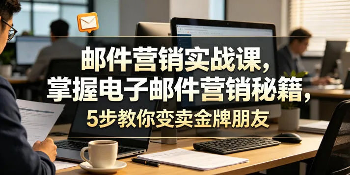 邮件营销实战课,掌握电子邮件营销秘籍,5步教你变卖金牌朋友【原创双语字幕】-副业吧