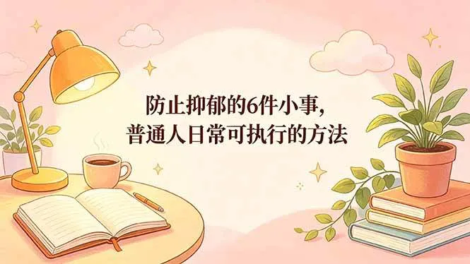 （18385期）付费文章：防止抑郁的6件小事，普通人日常可执行的方法-副业吧