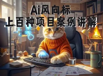 【精】Ai风向标-附100种项目案例玩法-0基础小白到大神ai视频商业应用教学(26年4月更新)-副业吧