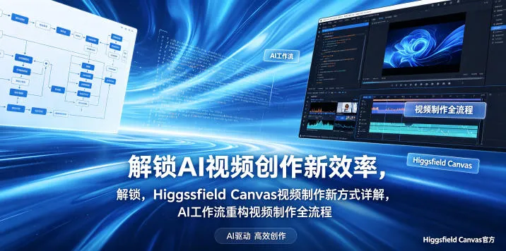 解锁AI视频创作新效率,Higgsfield Canvas视频制作新方式详解,AI工作流重构视频制作全流程-副业吧