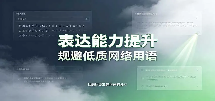 表达能力提升:语言塑造思想逻辑,规避低质网络用语,强化心智感知-副业吧