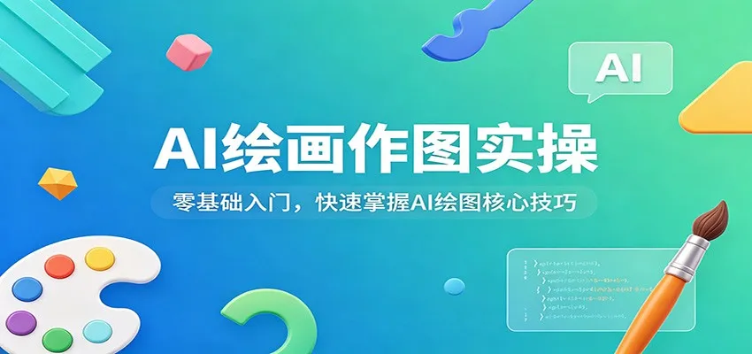 AI绘画作图实操：零基础入门，快速掌握AI绘图核心技巧-副业吧