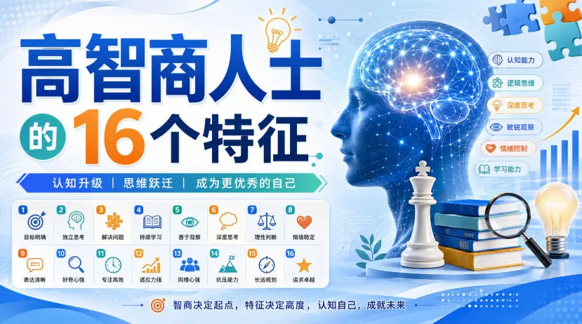 付费文章:高智商人士的16个特征-副业吧