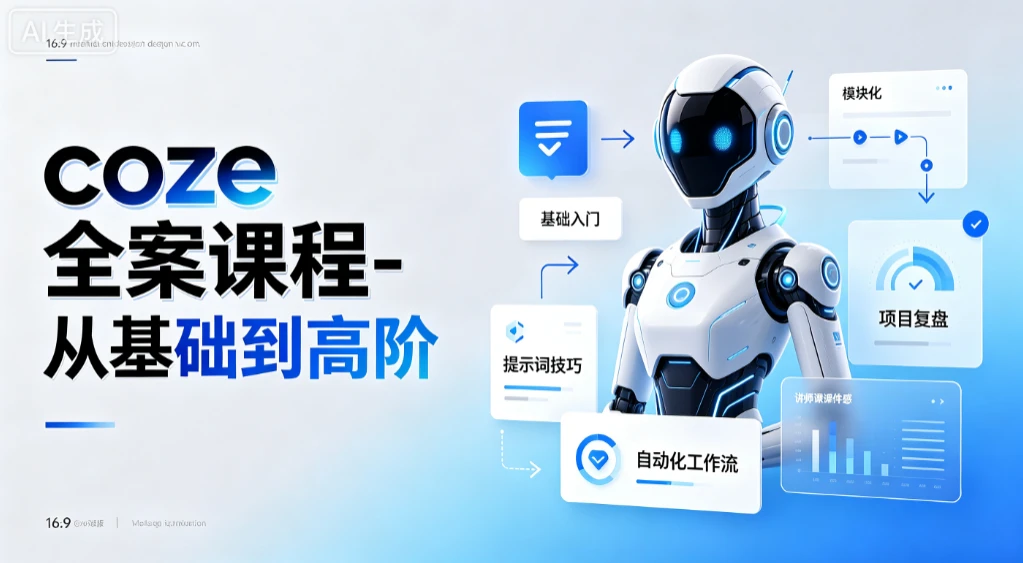 【精】coze全案课程-从基础到高阶,零基础扫盲到高阶精通,智能体创建+工作流搭建全链路-副业吧