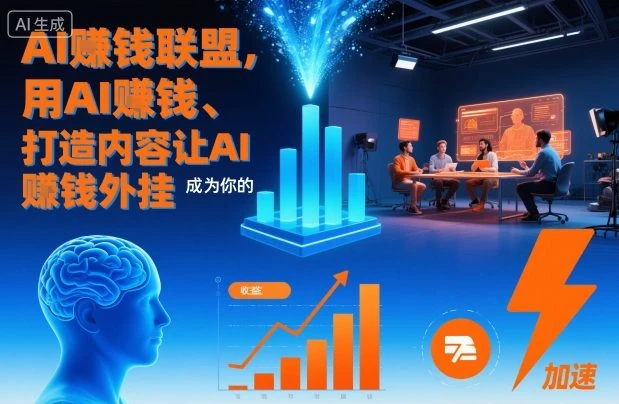 【精】AI賺钱联盟，用AI賺钱、打造内容让AI成为你的賺钱外挂-副业吧