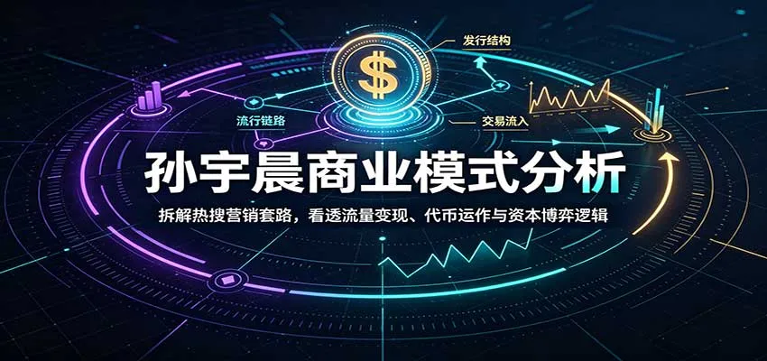 孙宇晨商业模式分析：拆解热搜营销套路，看透流量变现、代币运作与资本博弈逻辑-副业吧
