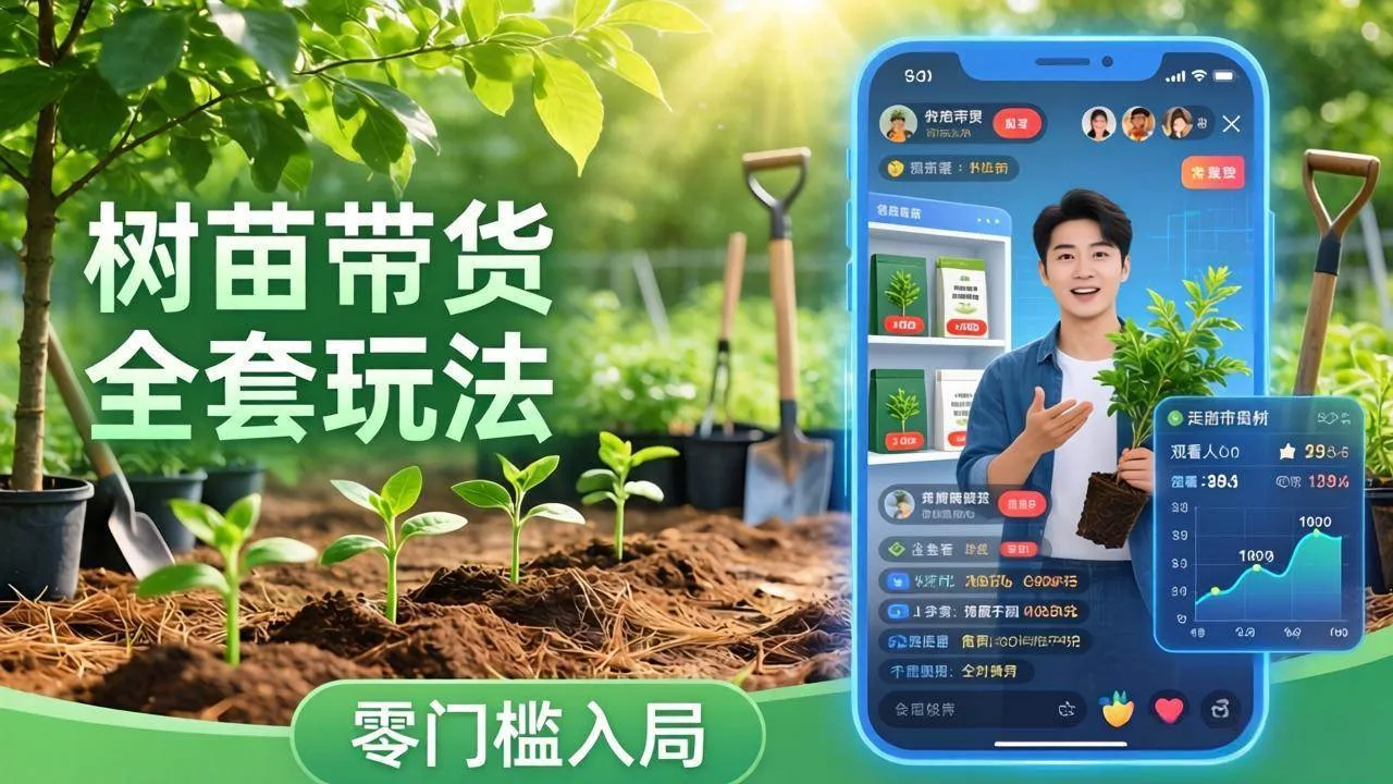 (17729期)视频号AI树苗带货全套玩法:零门槛入局,掌握豆包、千问等AI工具制作树苗视频的全套流程-副业吧