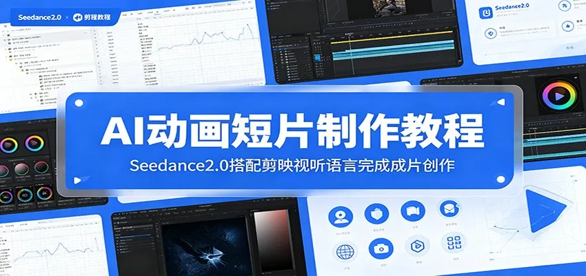 AI动画短片制作教程:Seedance2.0搭配剪映视听语言完成成片创作-副业吧