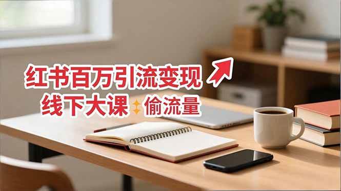 (16661期)小红书百万引流变现-11月线下大课:分享从0到百万引流路径,手把手教偷流量、拿结果-副业吧