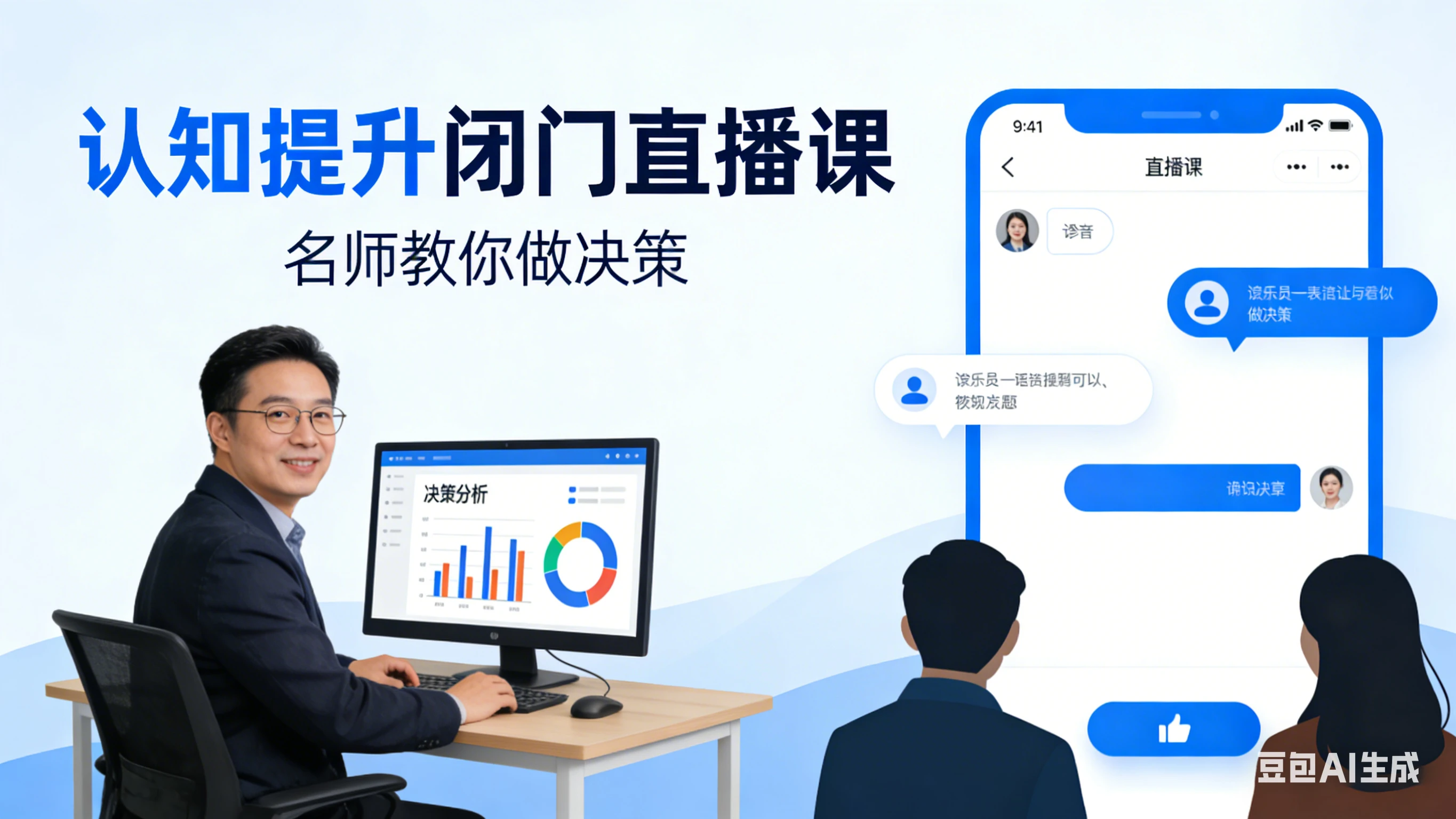 【精】王培霖认知提升闭门直播课,名师教你做决策-副业吧