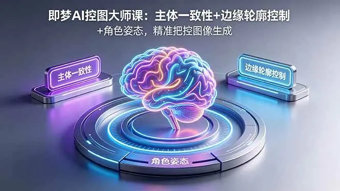 (18619期)即梦AI控图大师课:主体一致性+边缘轮廓控制+角色姿态,精准把控图像生成-副业吧