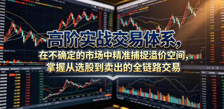 高阶实战交易体系,在不确定的市场中精准捕捉溢价空间,掌握从选股到卖出的全链路交易心法(更新6月)-副业吧