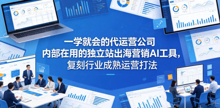 一学就会的代运营公司内部在用的独立站出海营销AI工具,复刻行业成熟运营打法-副业吧