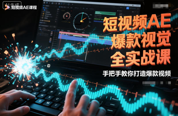 短视频AE爆款视觉全实战课,手把手教你打造爆款视频-副业吧