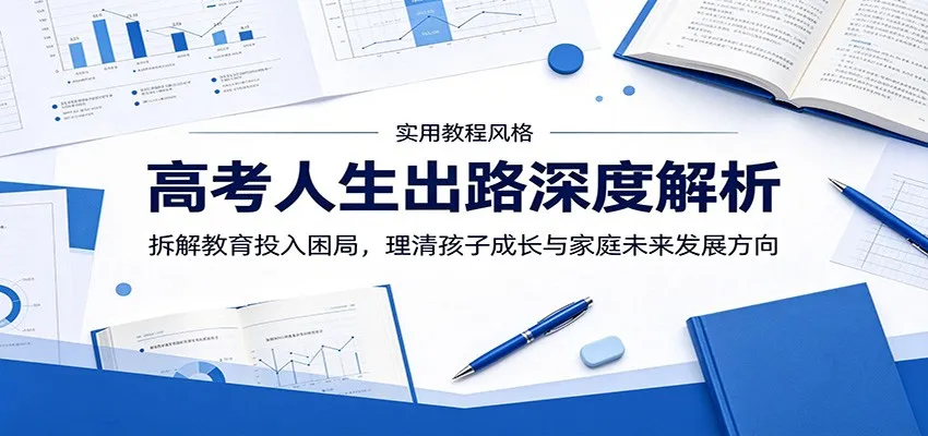 高考人生出路深度解析:拆解教育投入困局,理清孩子成长与家庭未来发展方向-副业吧