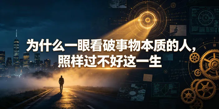 付费文章:为什么一眼看破事物本质的人,照样过不好这一生-副业吧