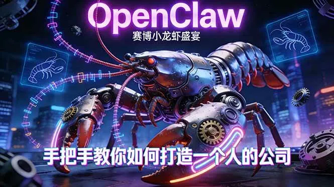 （17684期）OpenClaw，小龙虾-从产品到爆款的成长之路，手把手教你如何打造一个人的公司-副业吧