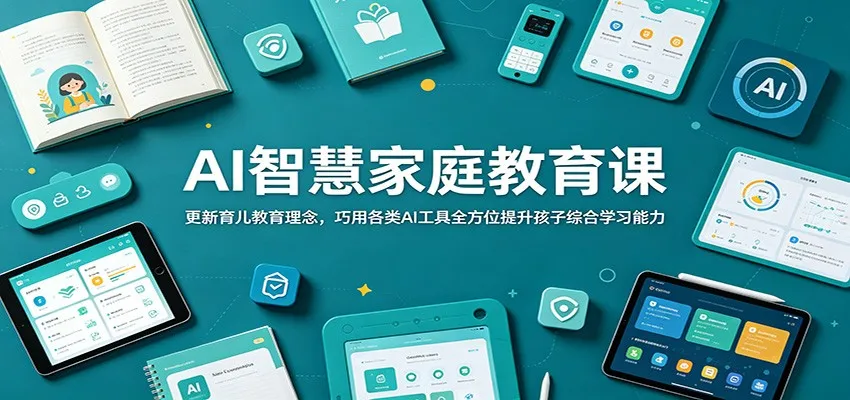 AI智慧家庭教育课：更新育儿教育理念，巧用各类AI工具全方位提升孩子综合学习能力-副业吧