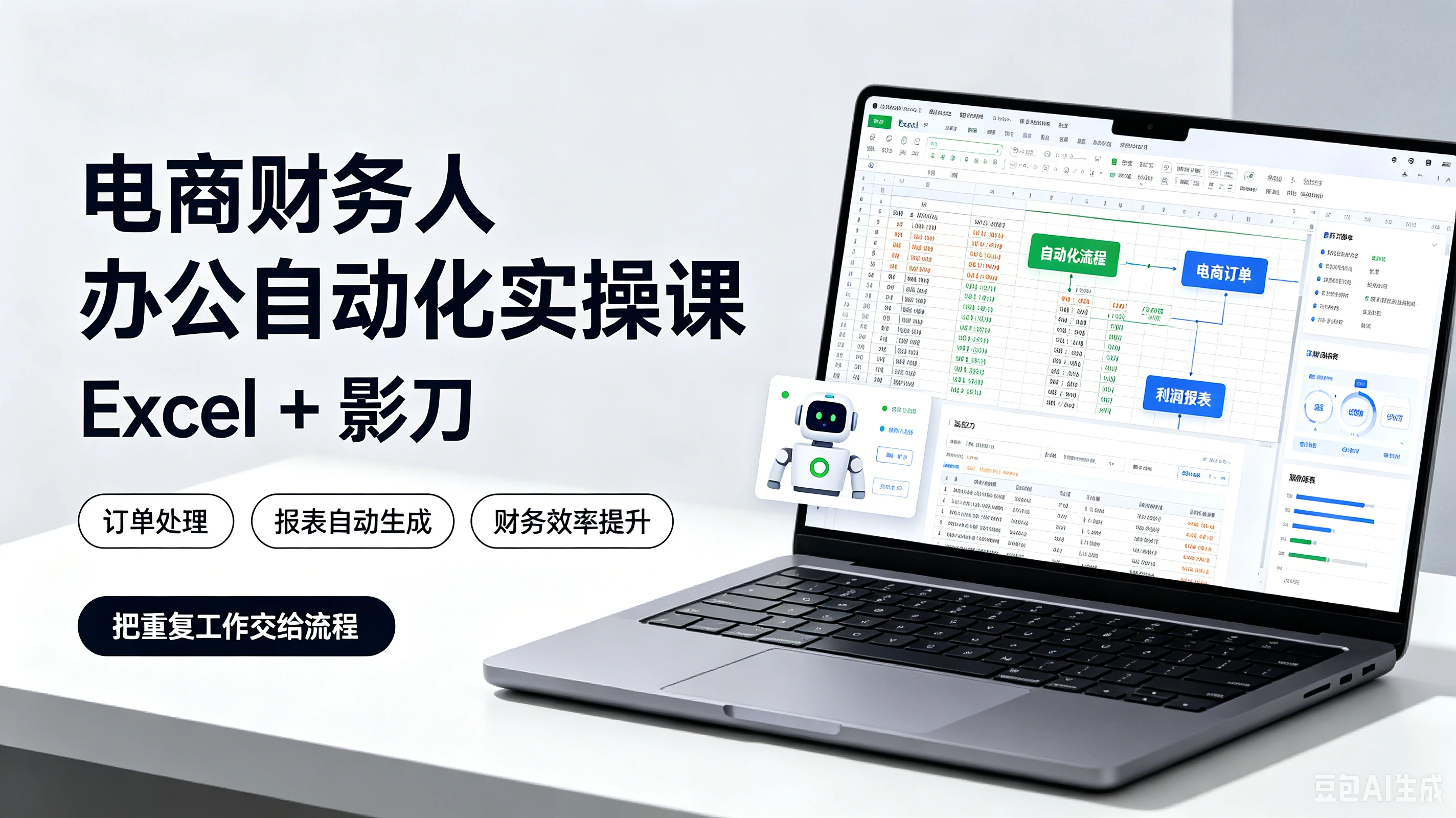 【精】电商财务人办公自动化实操课 excel+影刀-电商财务-副业吧