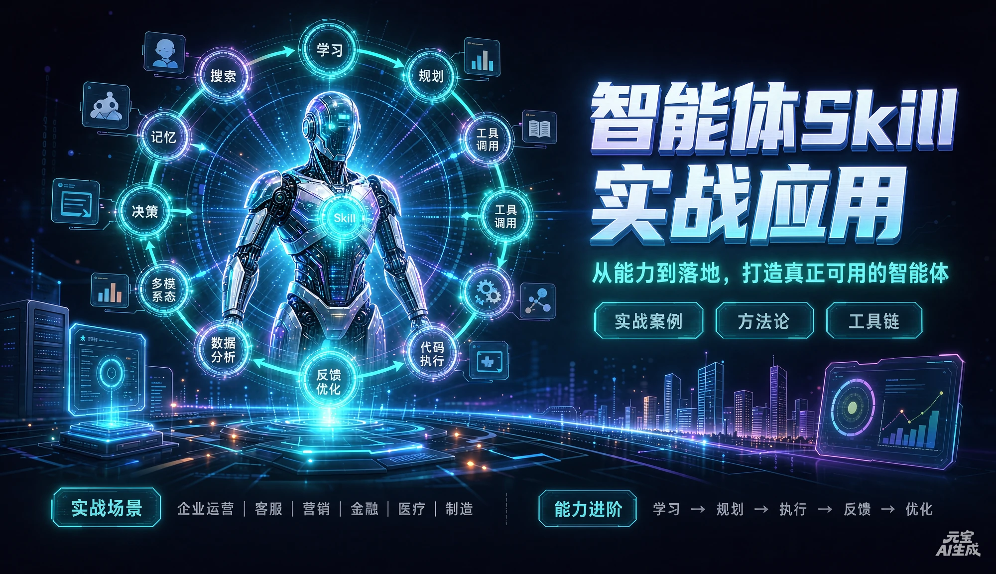 【精】智能体skill实战应用,从能力到落地,打造真正可用的智能体-副业吧