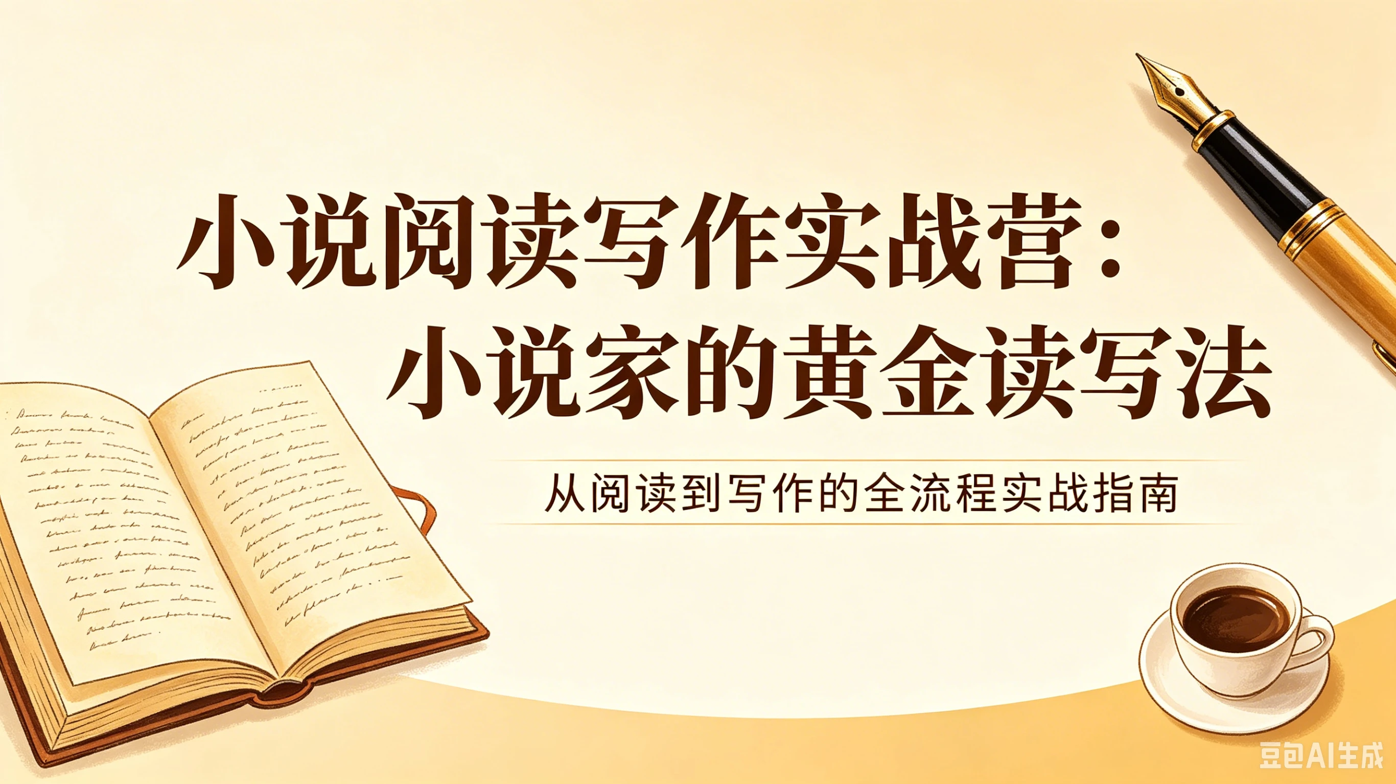 【精】小说阅读写作实战营：小说家的黄金读写法，从阅读到写作的全流程实战指南-副业吧