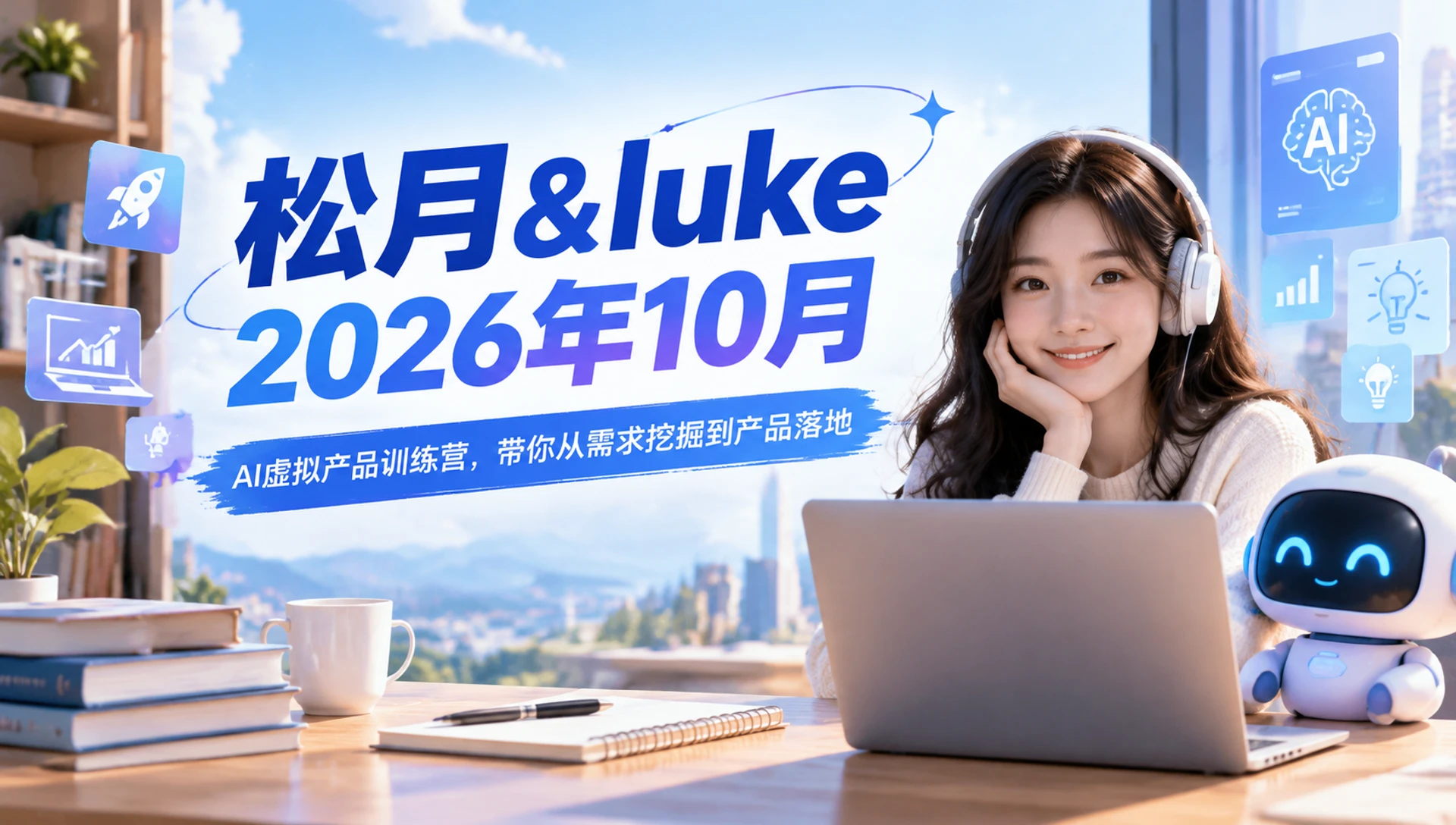 【精】松月 & luke2026年10月AI虚拟产品训练营,带你从需求挖掘到产品落地(更新261028)-副业吧